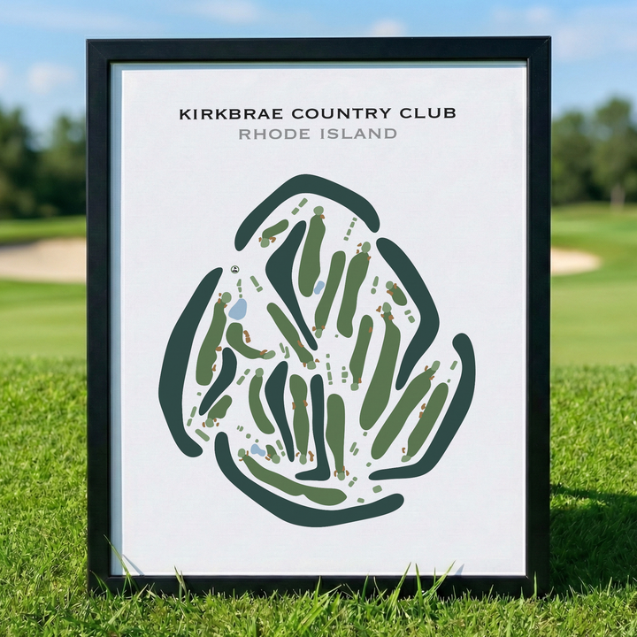 Kirkbrae Country Club, Rhode Island - Printed Golf Course
