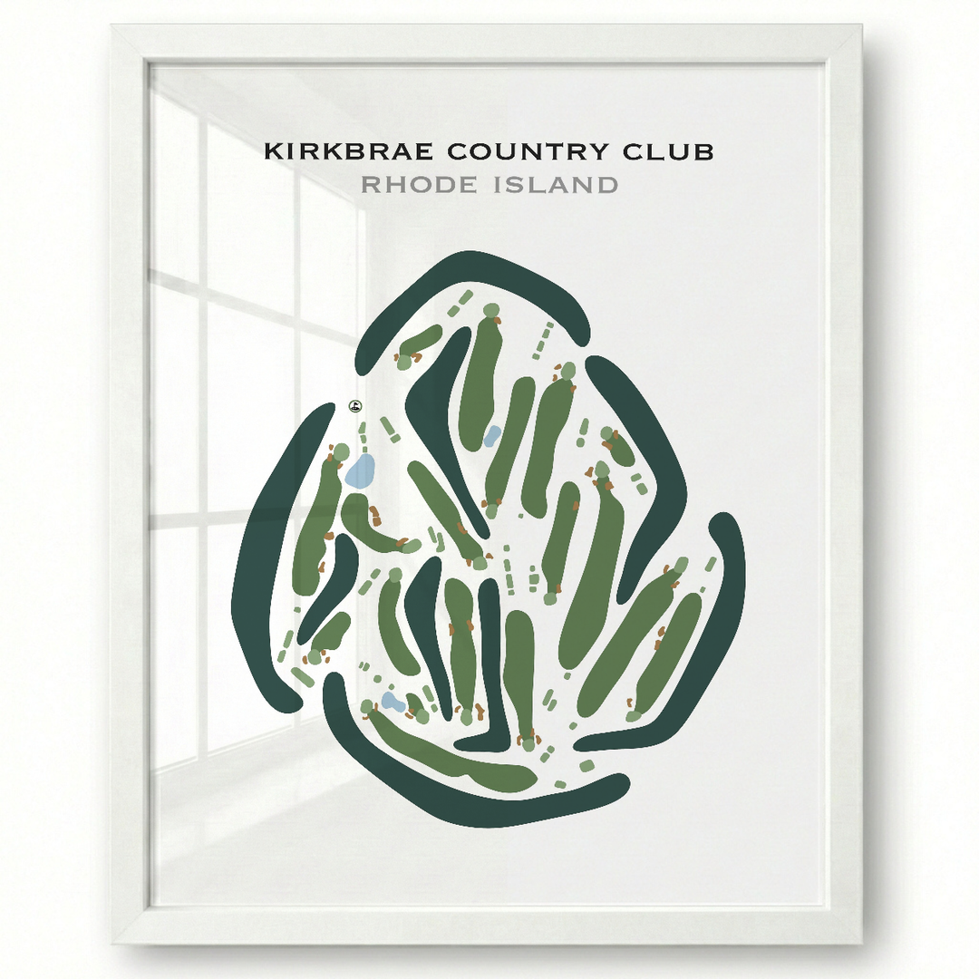 Kirkbrae Country Club, Rhode Island - Printed Golf Course