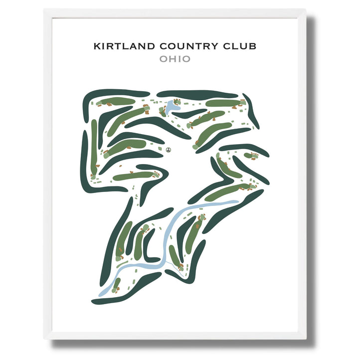 Kirtland Country Club, Ohio - Printed Golf Course