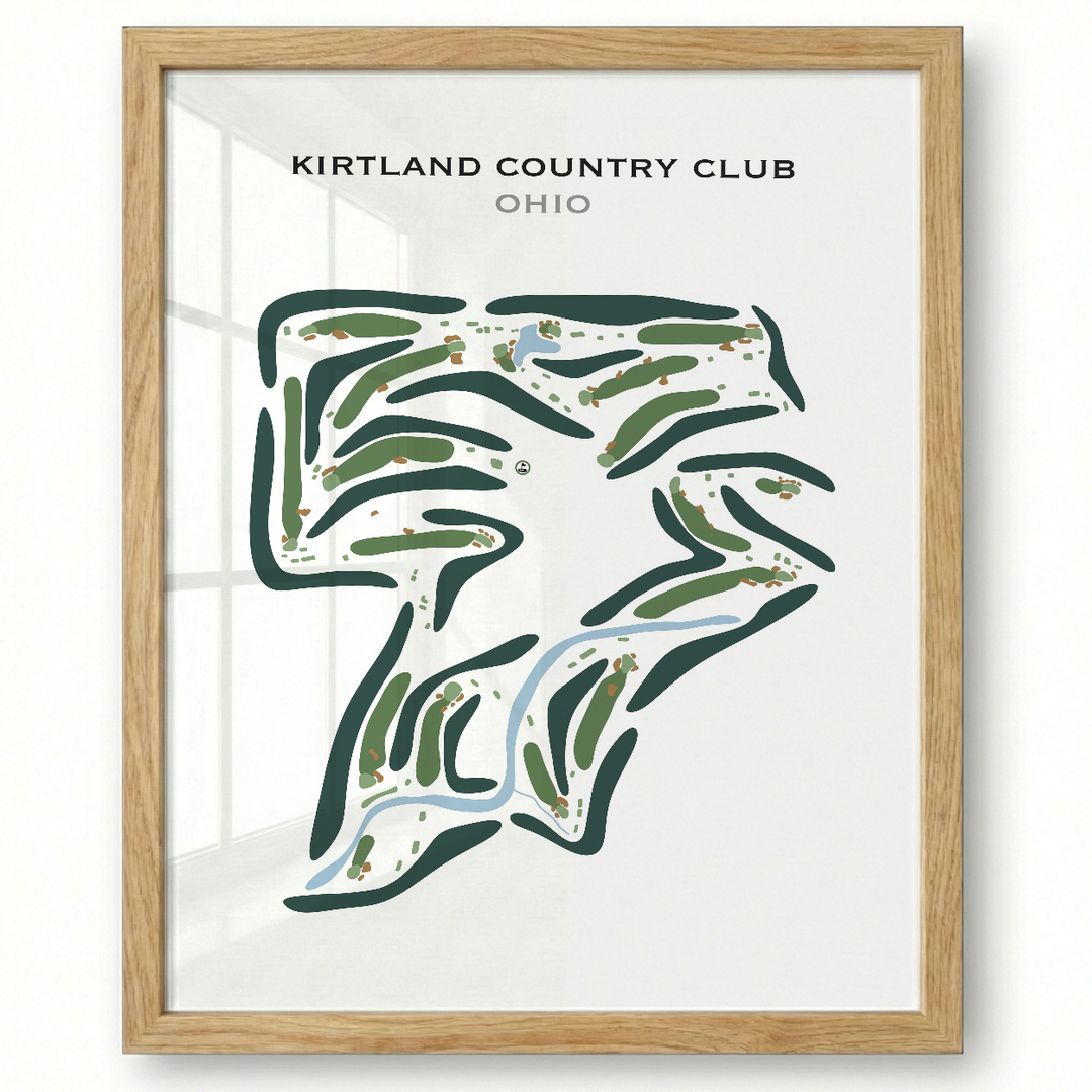 Kirtland Country Club, Ohio - Printed Golf Course