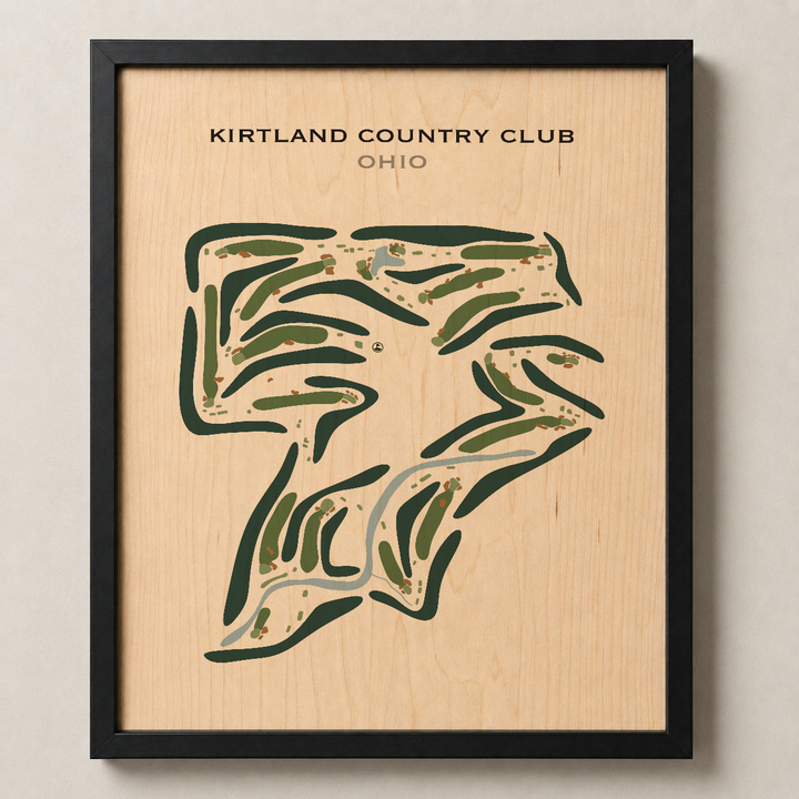 Kirtland Country Club, Ohio - Printed Golf Course