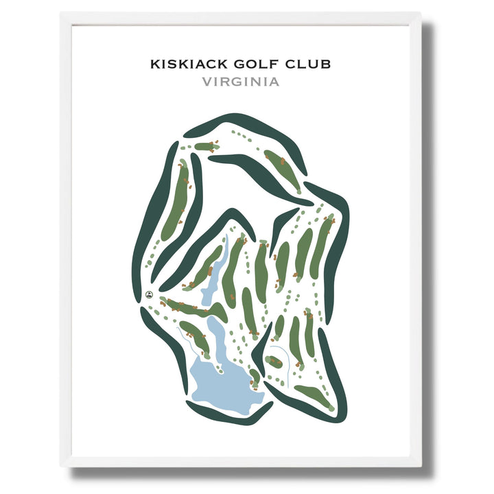 Kiskiack Golf Club, Virginia - Printed Golf Courses