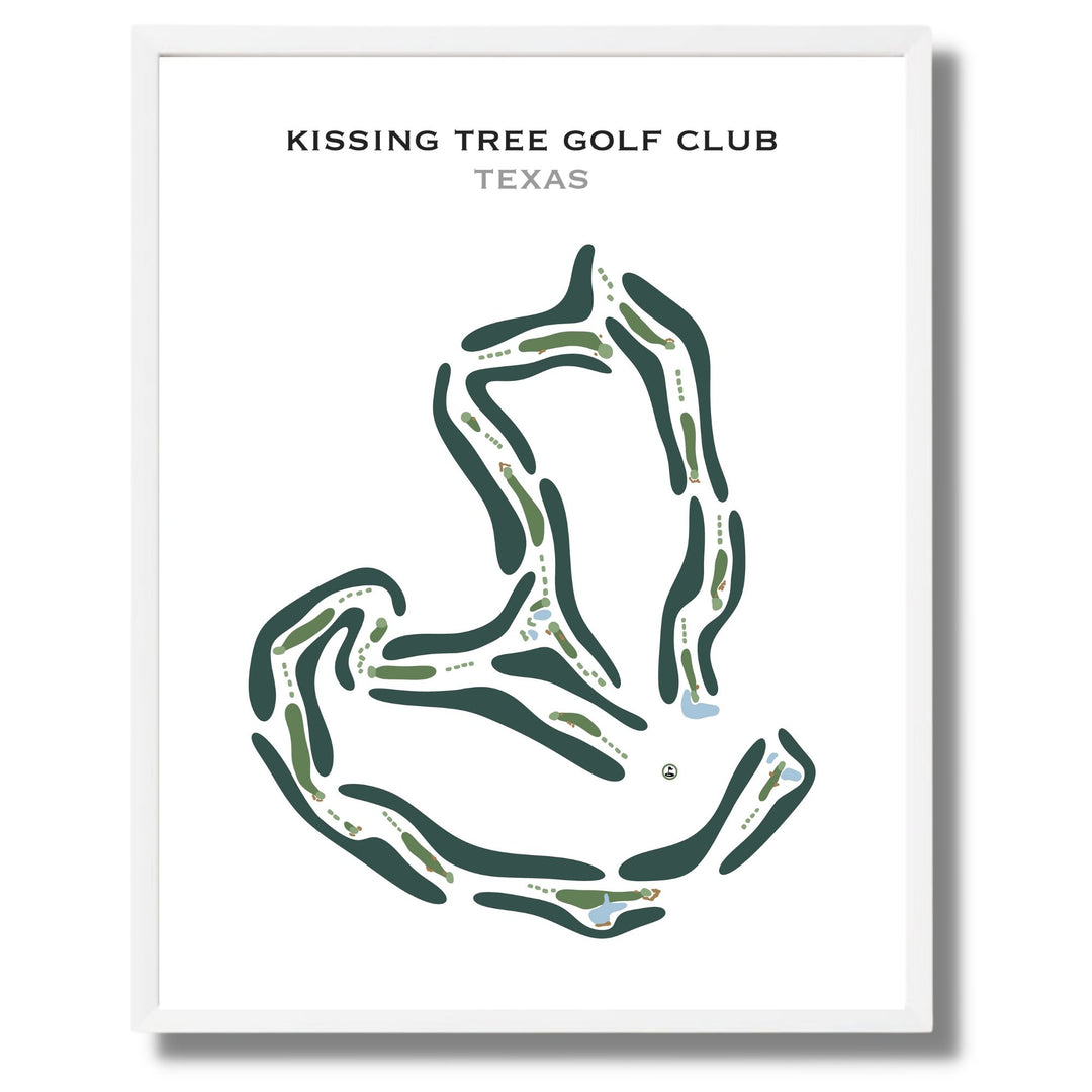 Kissing Tree Golf Club, Texas - Printed Golf Course