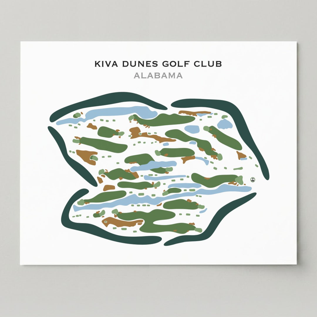 Kiva Dunes Golf Club, Alabama - Printed Golf Courses