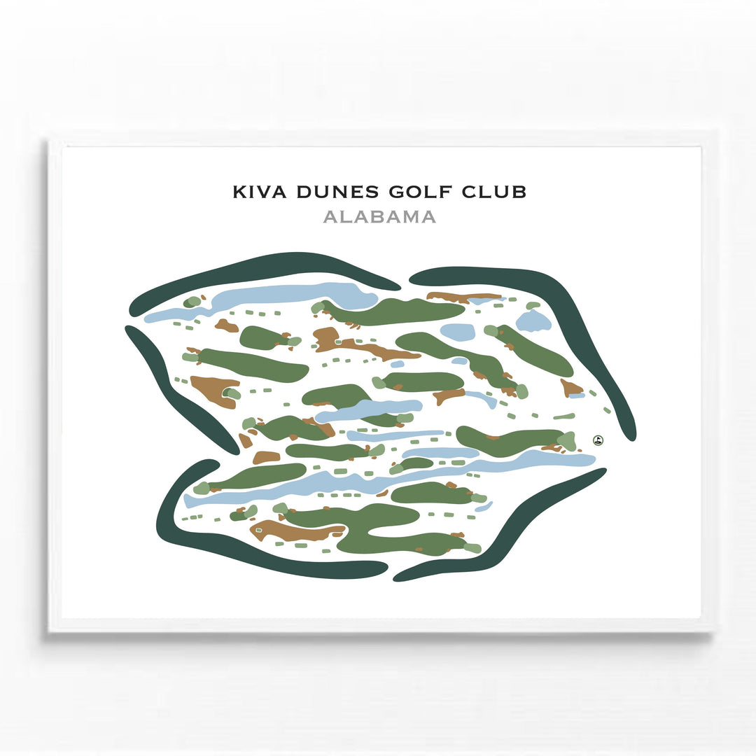 Kiva Dunes Golf Club, Alabama - Printed Golf Courses