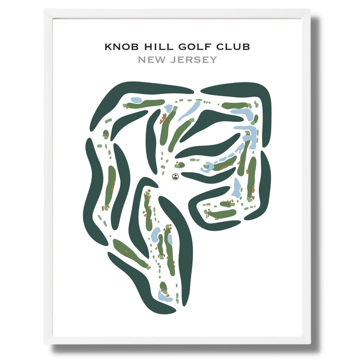 Knob Hill Golf Club, New Jersey - Printed Golf Courses