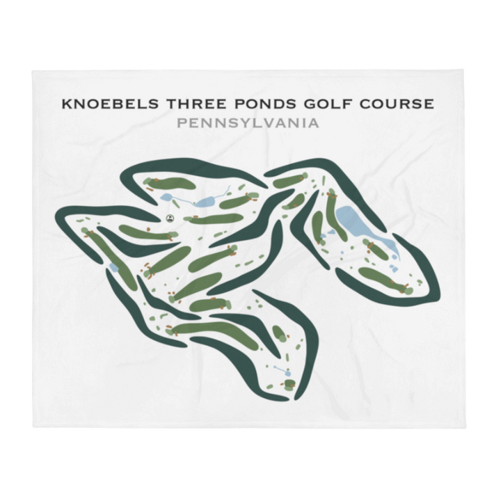 Knoebels Three Ponds Golf Club, Pennsylvania - Printed Golf Courses