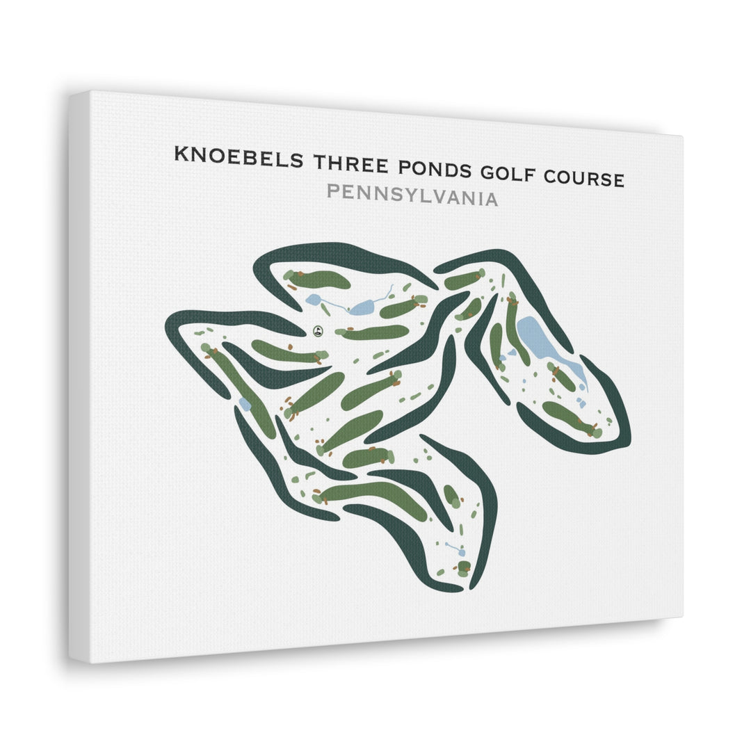 Knoebels Three Ponds Golf Club, Pennsylvania - Printed Golf Courses