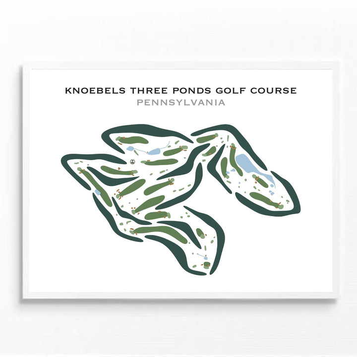 Knoebels Three Ponds Golf Club, Pennsylvania - Printed Golf Courses