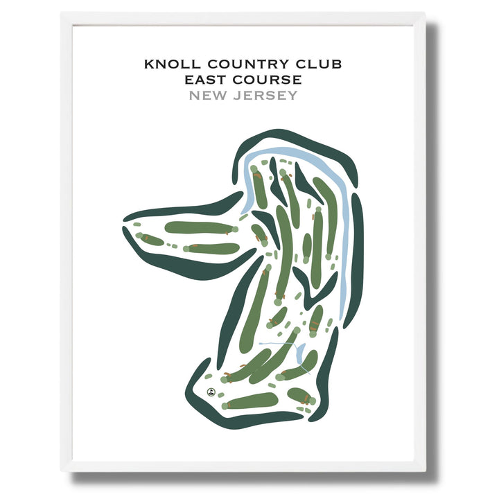 Knoll Country Club - East Course, New Jersey - Printed Golf Courses