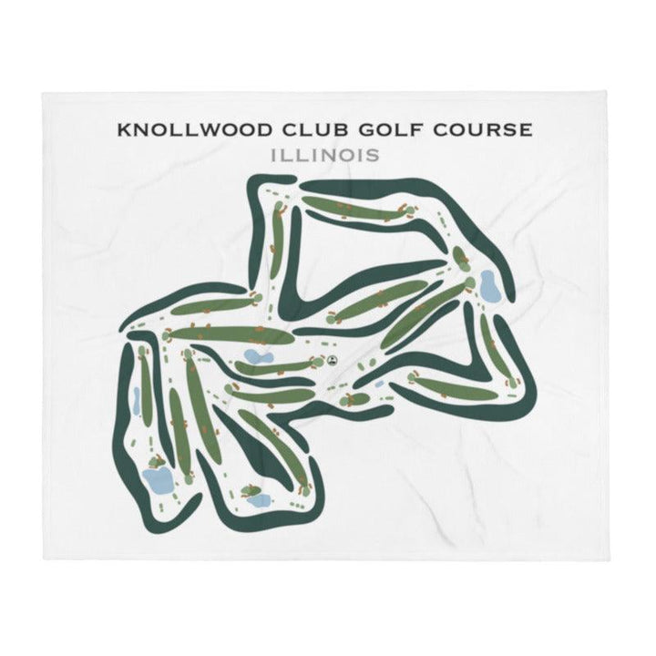 Knollwood Club Golf Course, Illinois - Printed Golf Courses - Golf Course Prints