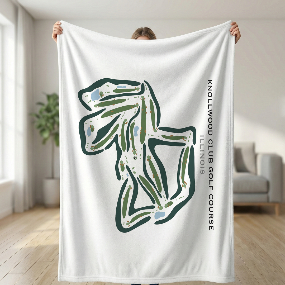 Knollwood Club Golf Course, Illinois - Printed Golf Courses
