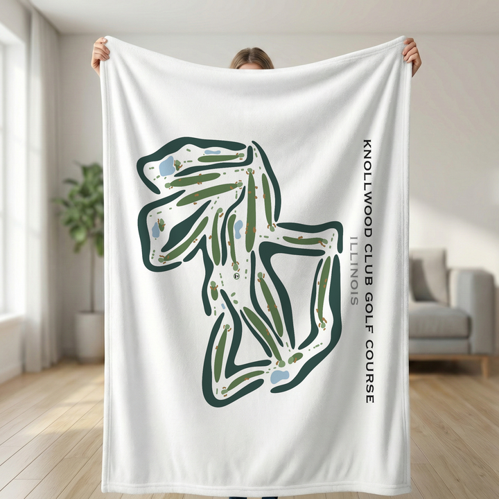 Knollwood Club Golf Course, Illinois - Printed Golf Courses