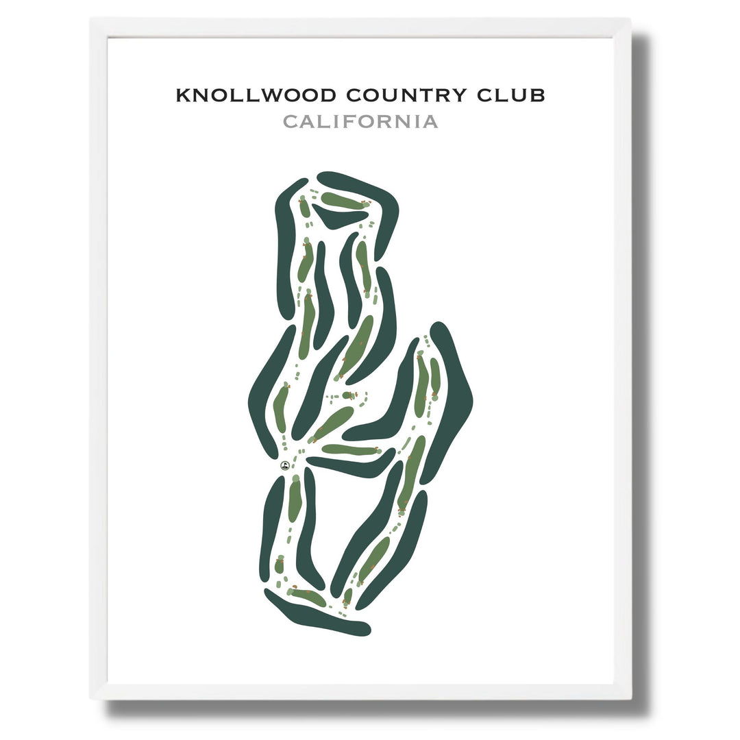 Knollwood Country Club, California - Printed Golf Courses