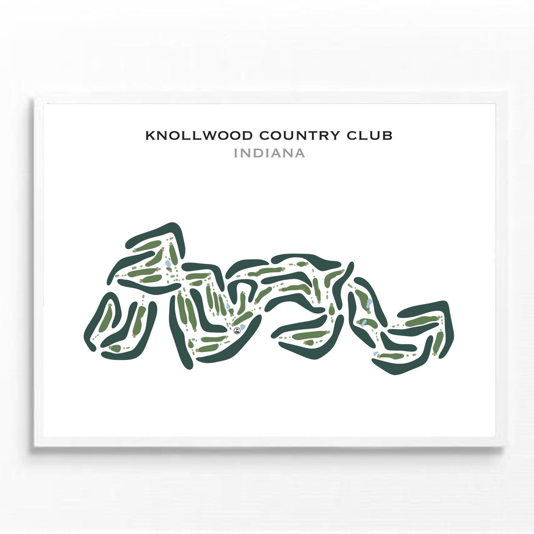 Knollwood Country Club, Indiana - Printed Golf Courses