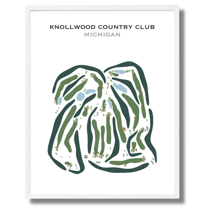 Knollwood Country Club, Michigan - Printed Golf Courses