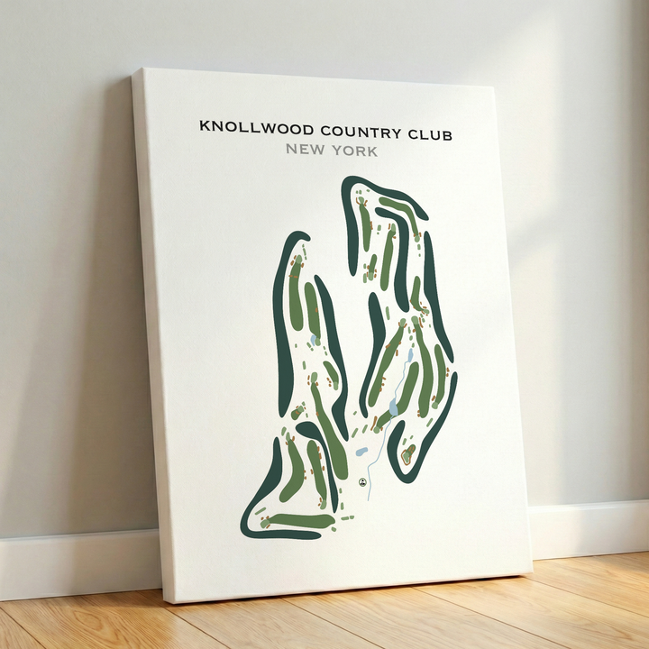 Knollwood Country Club, New York - Printed Golf Course