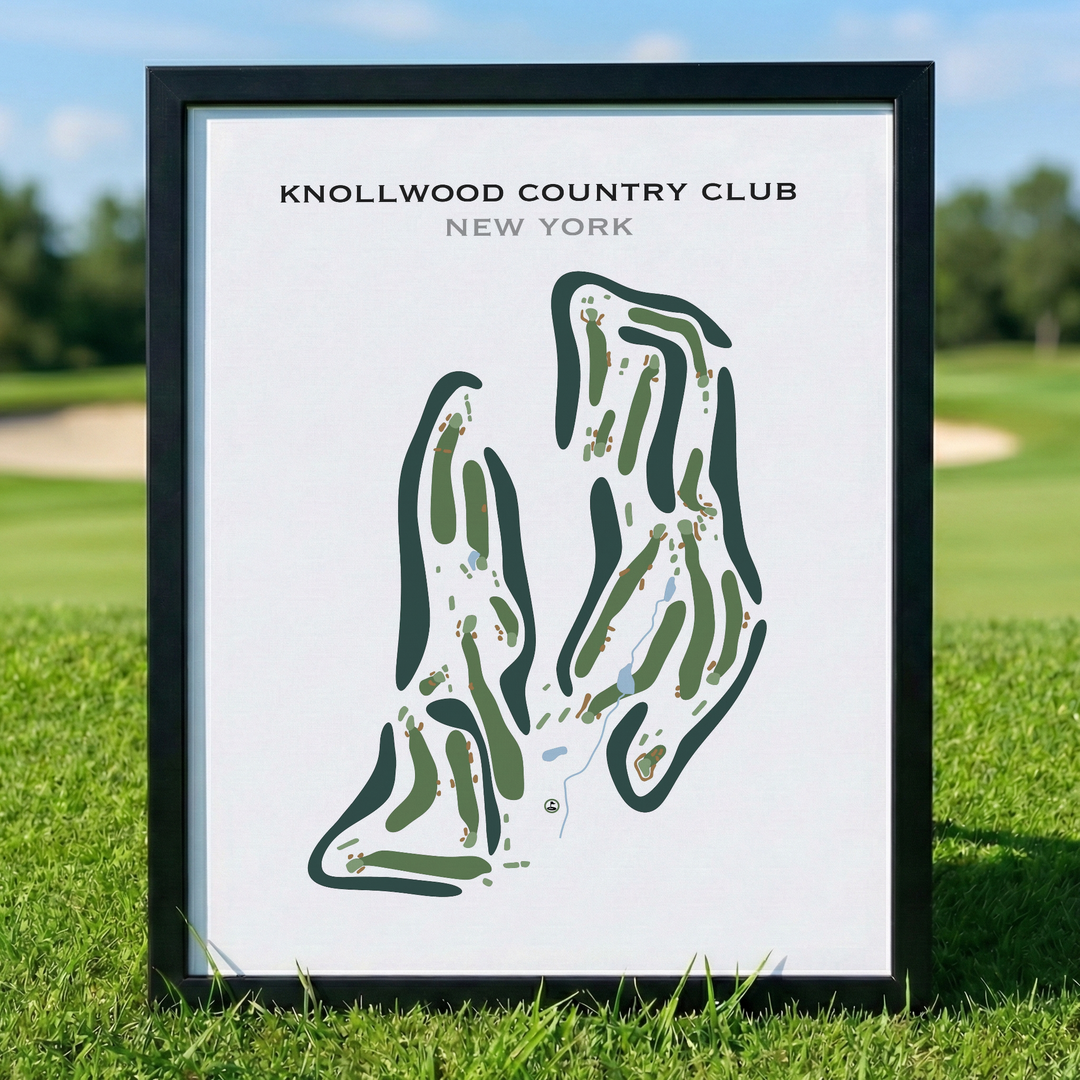 Knollwood Country Club, New York - Printed Golf Course