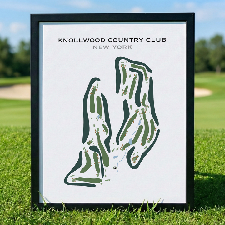 Knollwood Country Club, New York - Printed Golf Course