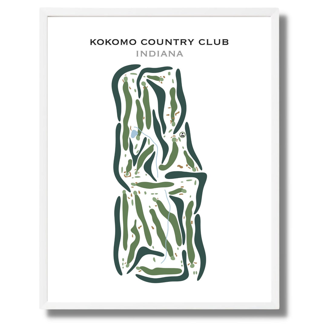 Kokomo Country Club, Indiana - Printed Golf Courses