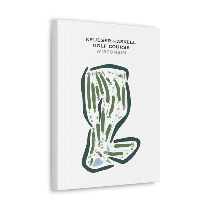 Krueger-Haskell Golf Course, Wisconsin - Printed Golf Courses