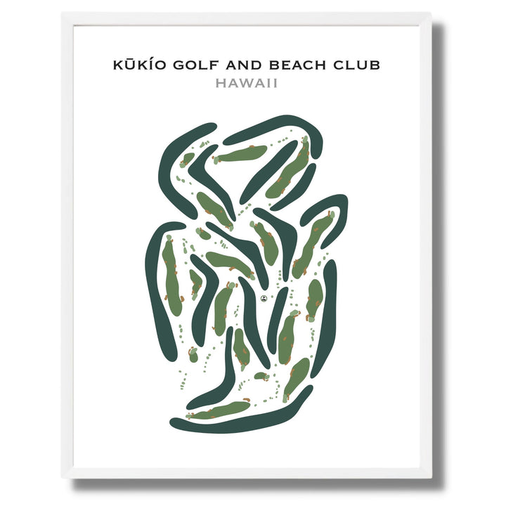 Kukio Golf and Beach Club, Hawaii - Printed Golf Courses