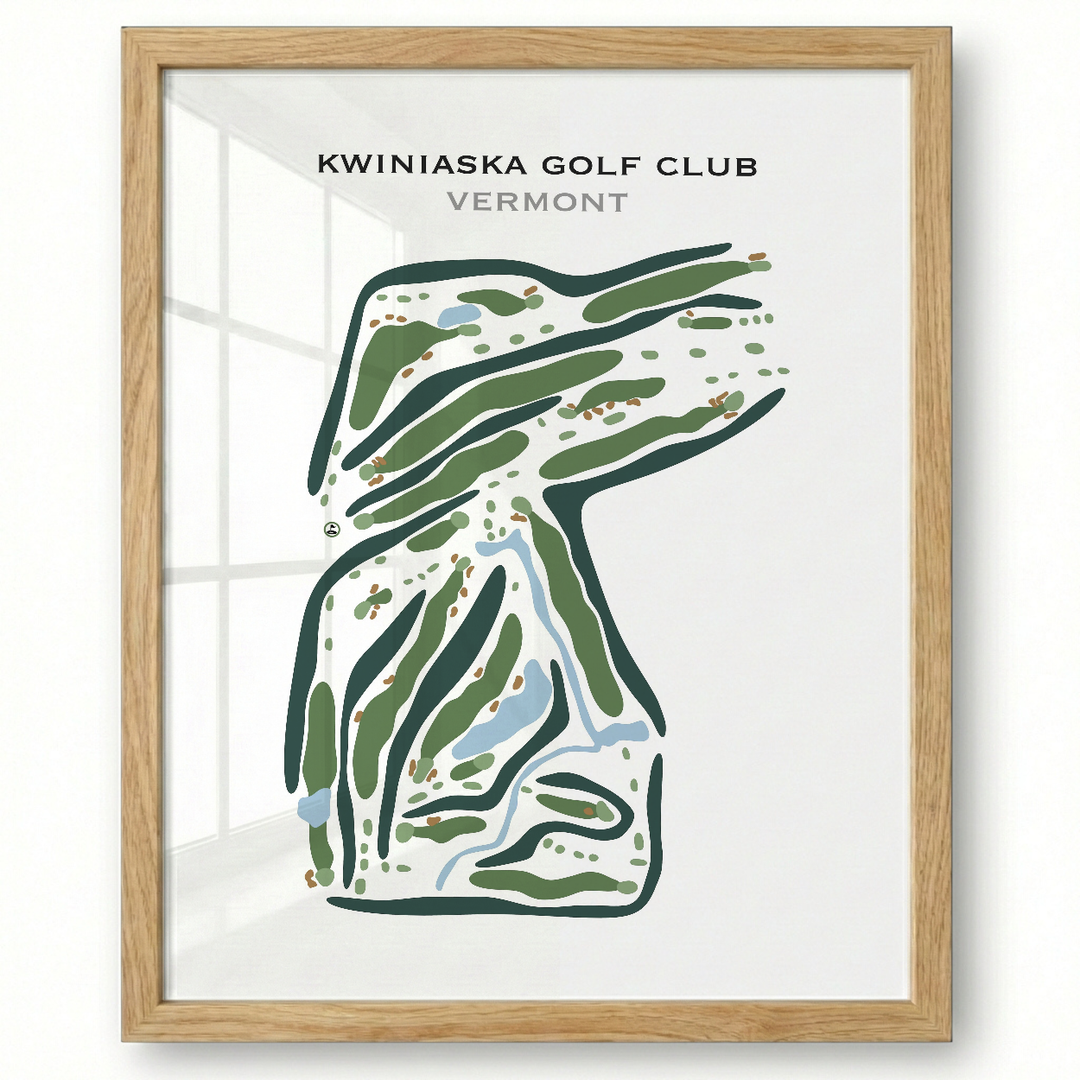 Kwiniaska Golf Club, Vermont - Printed Golf Courses