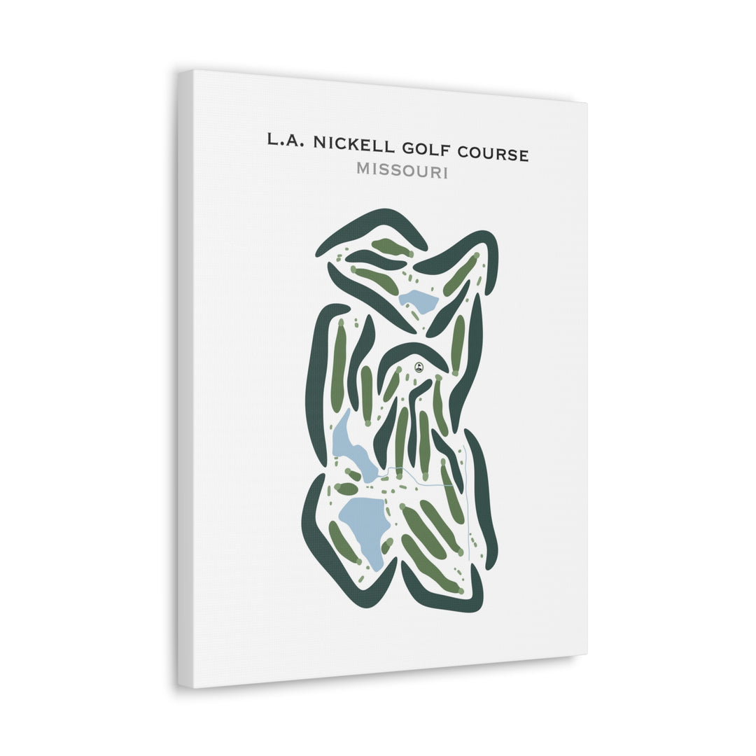 L. A. Nickell Golf Course, Missouri - Printed Golf Courses