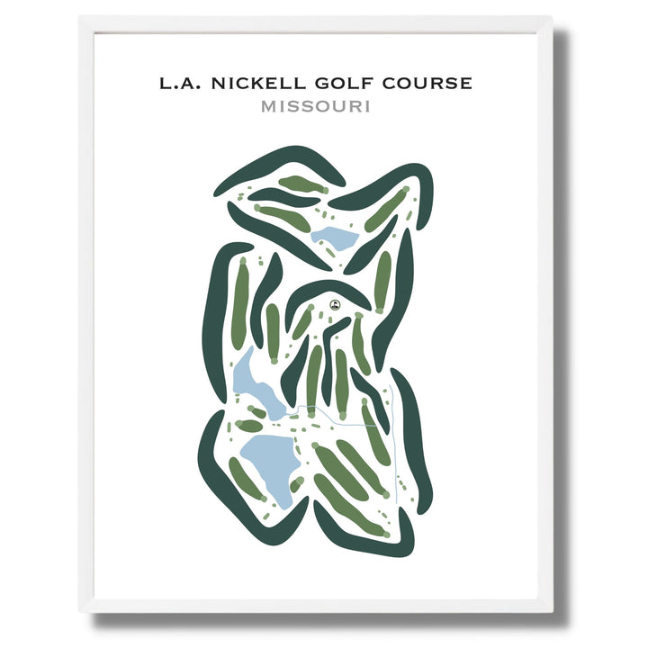 L. A. Nickell Golf Course, Missouri - Printed Golf Courses