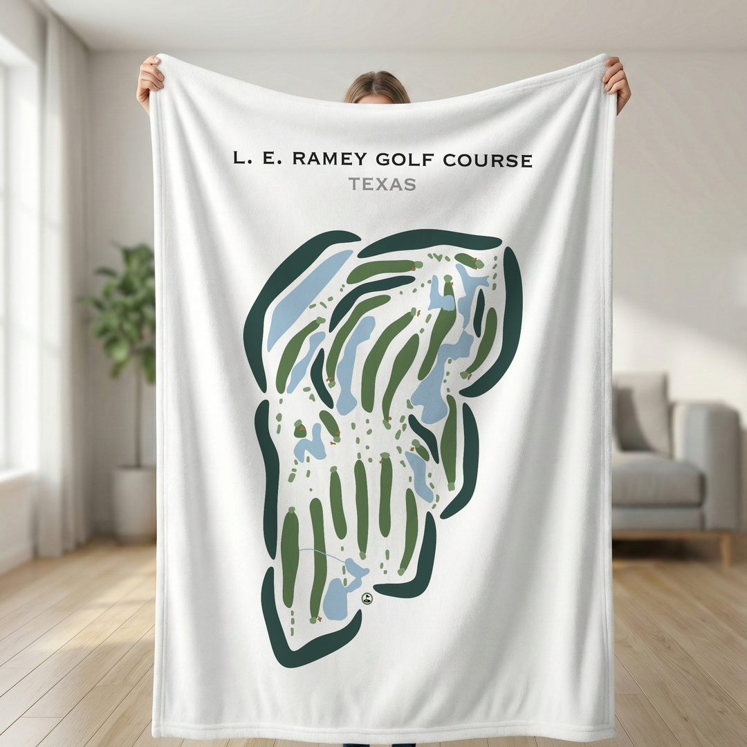 L. E. Ramey Golf Course, Texas - Printed Golf Courses