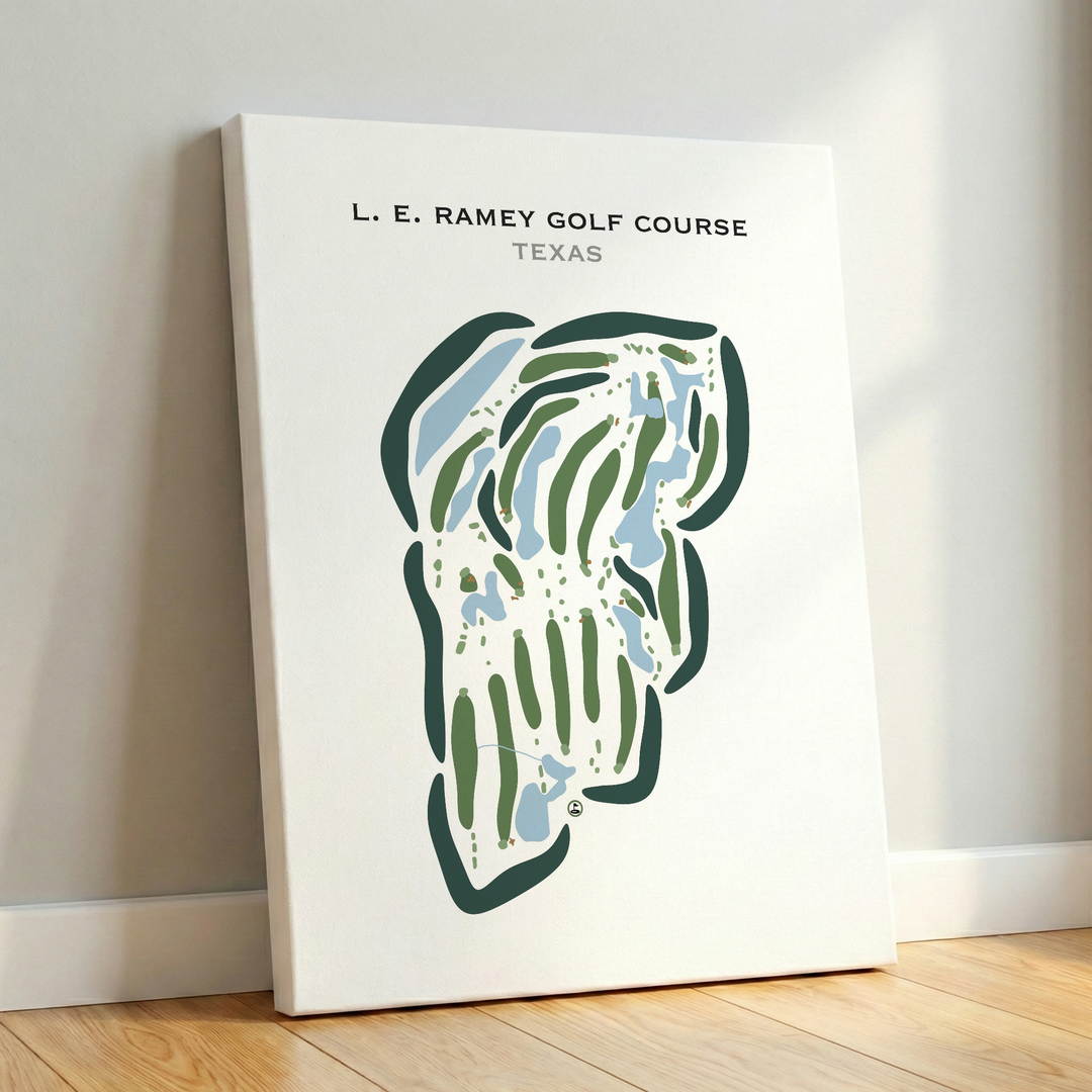 L. E. Ramey Golf Course, Texas - Printed Golf Courses