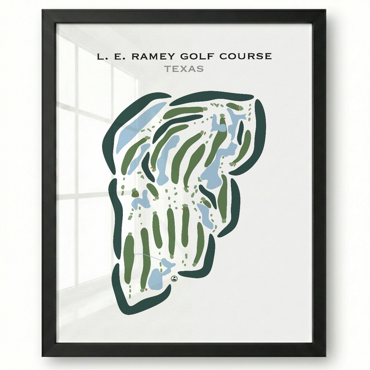 L. E. Ramey Golf Course, Texas - Printed Golf Courses