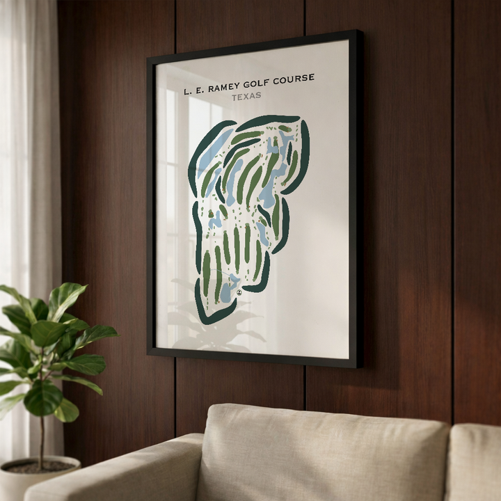 L. E. Ramey Golf Course, Texas - Printed Golf Courses