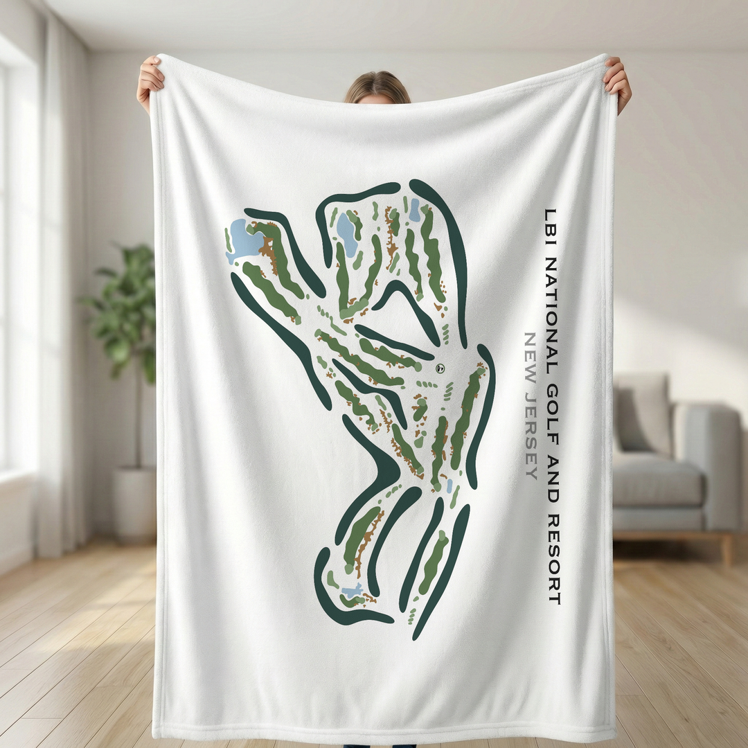 LBI National Golf Course, New Jersey - Printed Golf Course