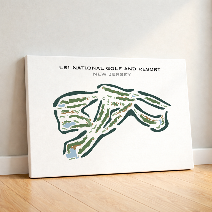 LBI National Golf Course, New Jersey - Printed Golf Course