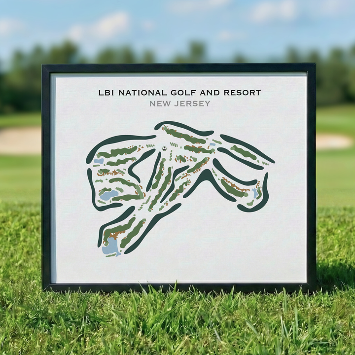 LBI National Golf Course, New Jersey - Printed Golf Course