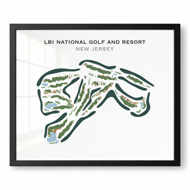 LBI National Golf Course, New Jersey - Printed Golf Course