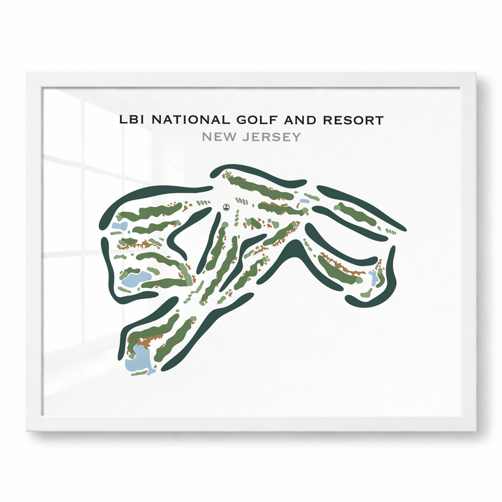 LBI National Golf Course, New Jersey - Printed Golf Course
