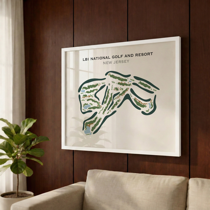 LBI National Golf Course, New Jersey - Printed Golf Course