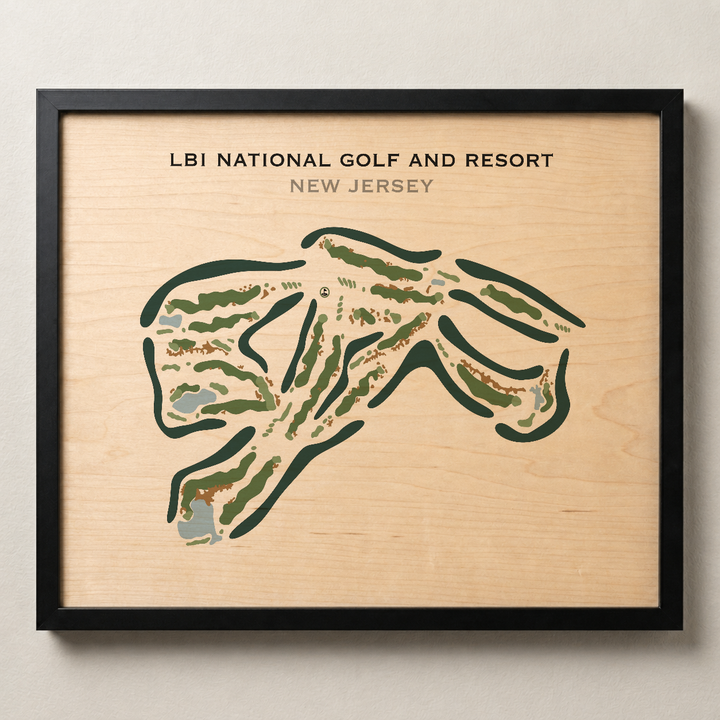 LBI National Golf Course, New Jersey - Printed Golf Course