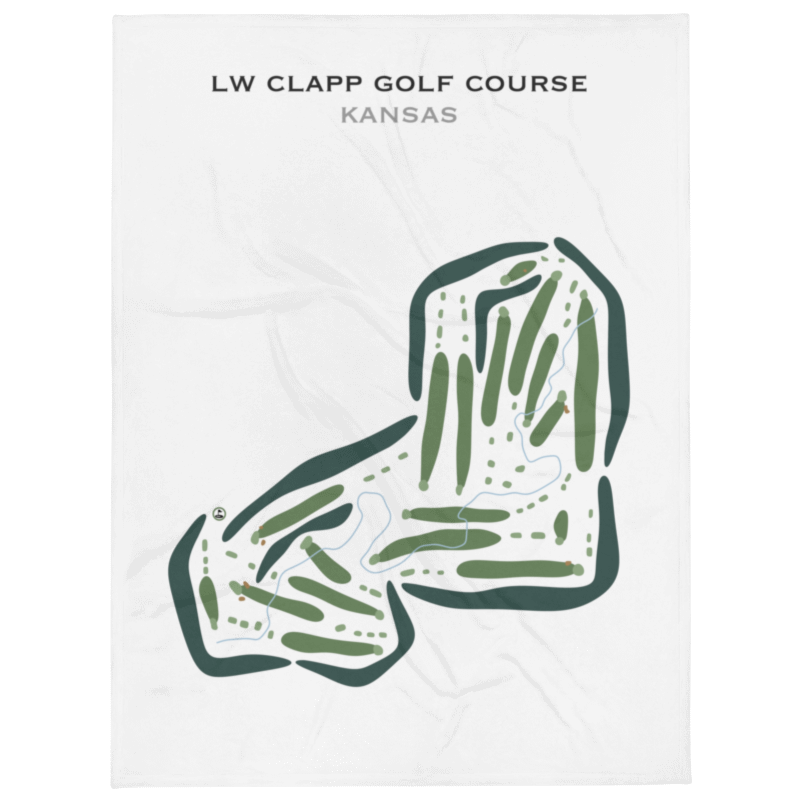 L W Clapp Golf Club, Kansas - Printed Golf Courses