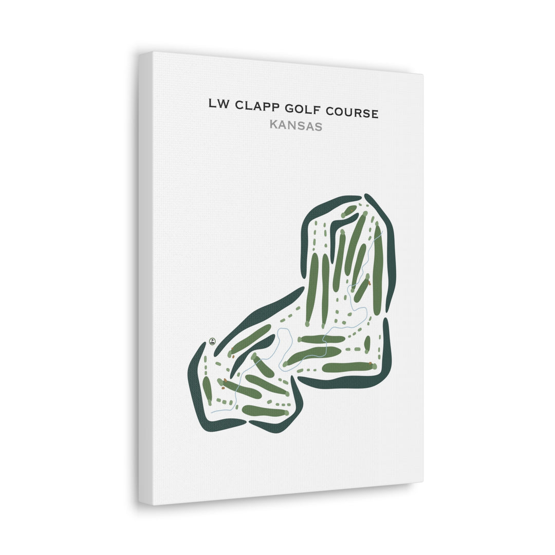 L W Clapp Golf Club, Kansas - Printed Golf Courses