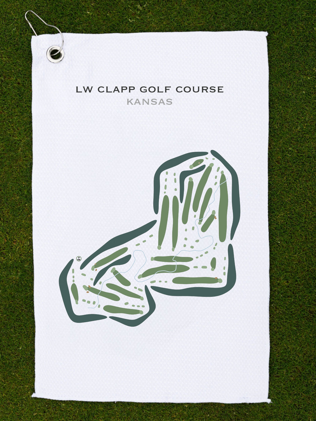 L W Clapp Golf Club, Kansas - Printed Golf Courses