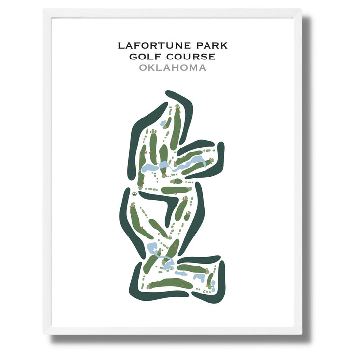 LaFortune Park Golf Course, Oklahoma - Printed Golf Courses