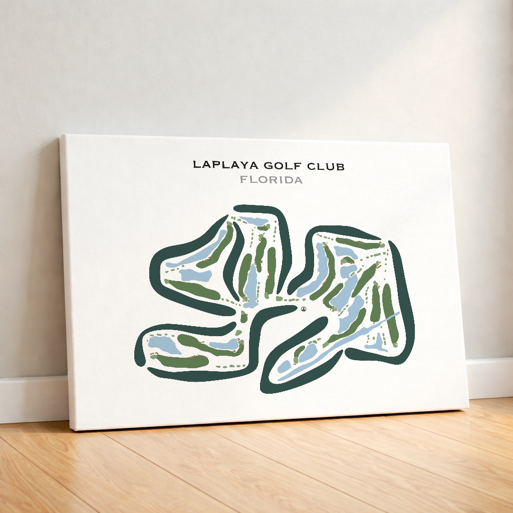 LaPlaya Golf Club, Florida - Printed Golf Courses