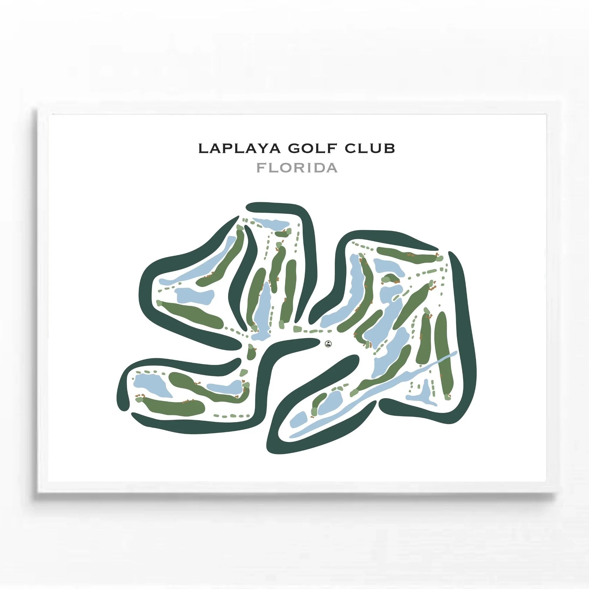 Buy the best printed golf course LaPlaya Golf Club Florida Golf