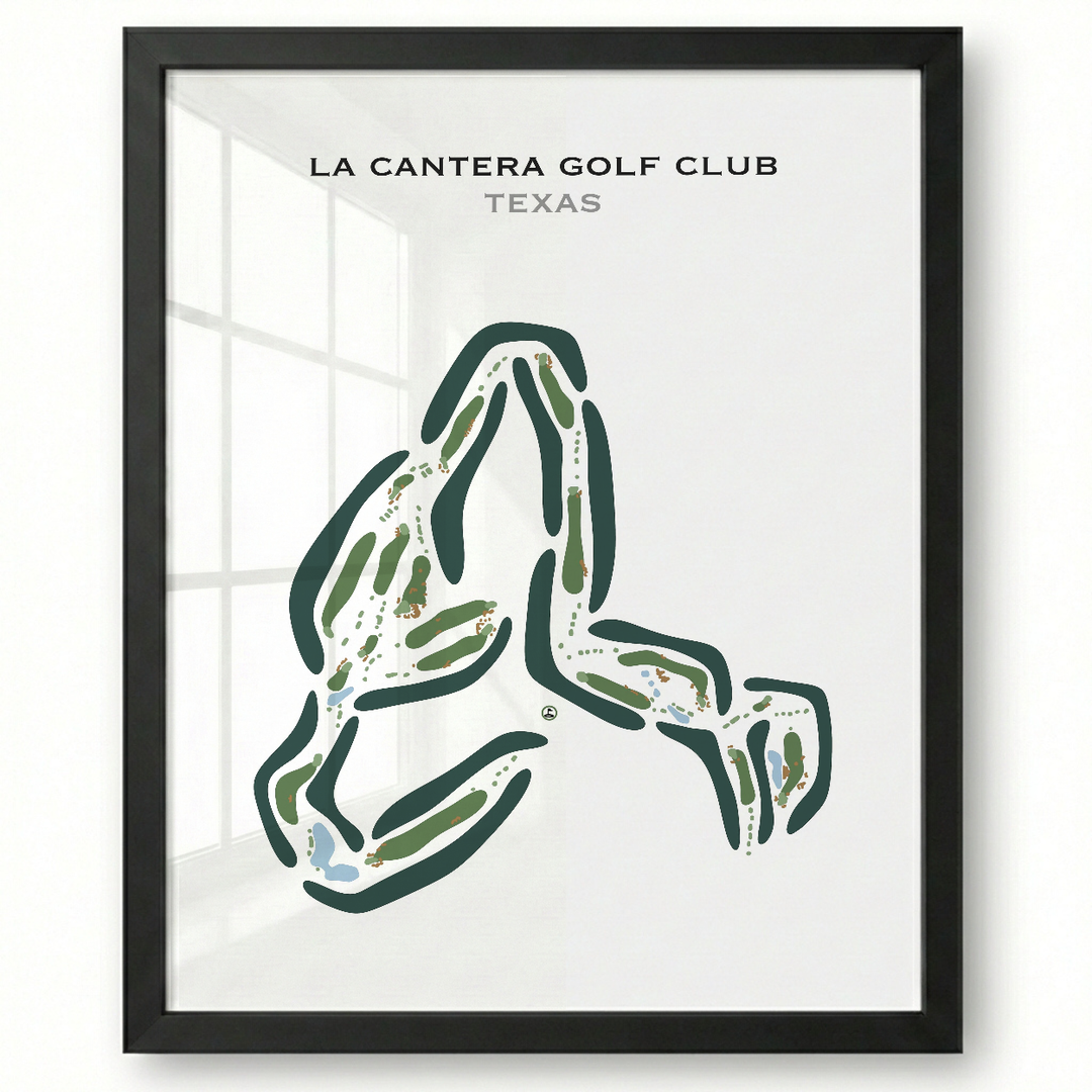 La Cantera Golf Club, Texas - Printed Golf Courses
