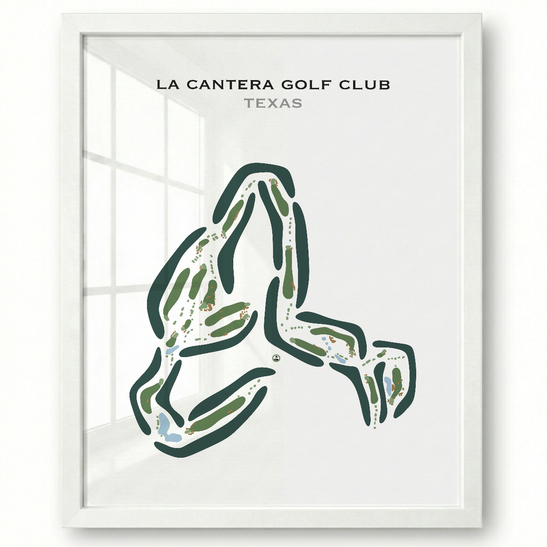 La Cantera Golf Club, Texas - Printed Golf Courses