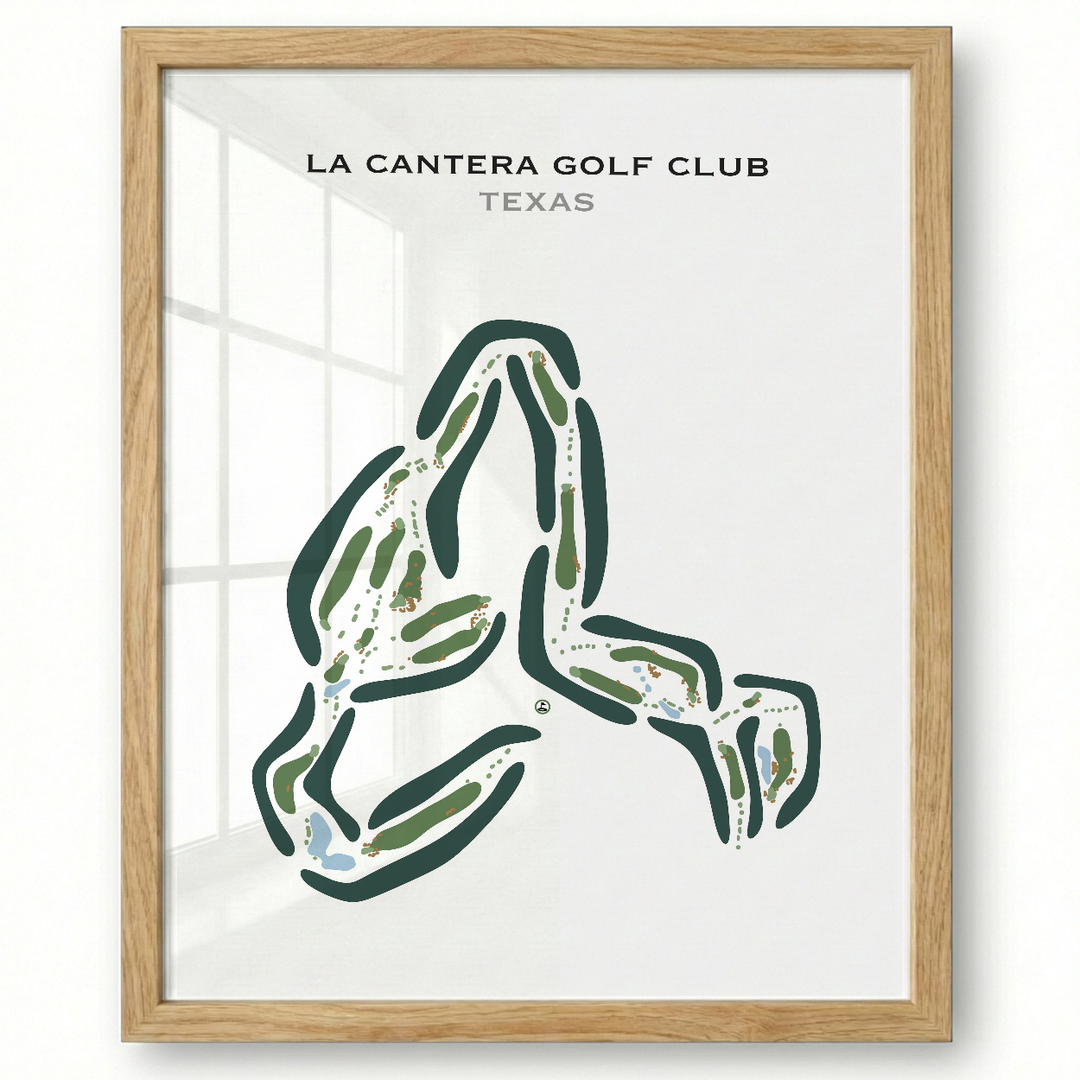 La Cantera Golf Club, Texas - Printed Golf Courses