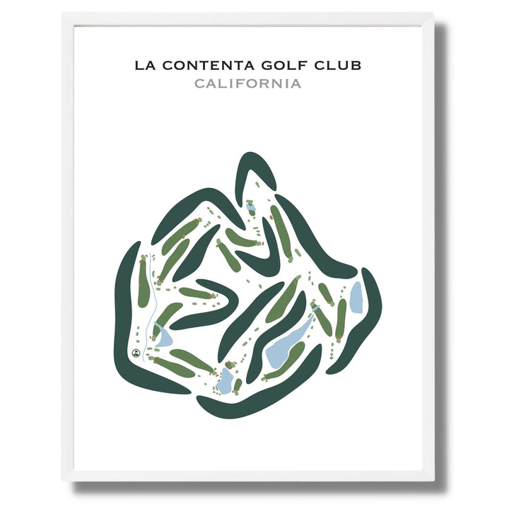 La Contenta Golf Club, California - Printed Golf Courses